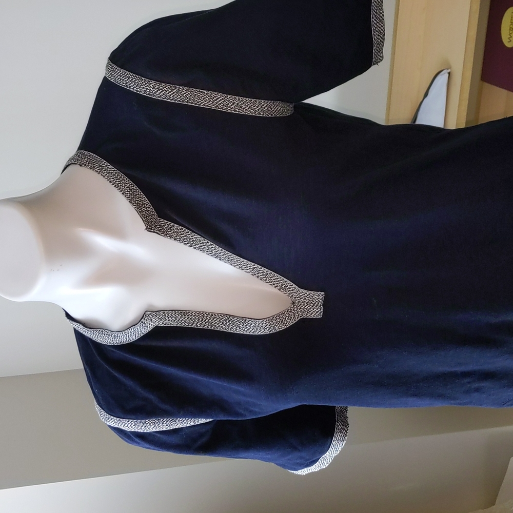 J. Crew v neckline Short Sleeve Shirt Cotton Dress Small